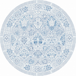 Okrągły dywan - Magnolia (niebieski)