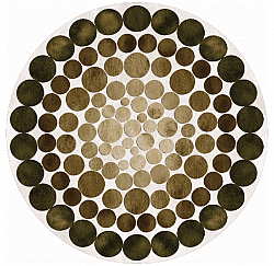 Okrągłe dywan - Marineo (brązowy/zielony)