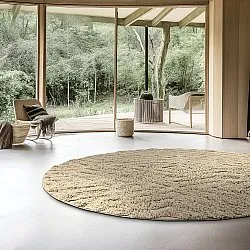 Okrągły dywan - Amberley Natural Cotton Shaggy (beżowy)
