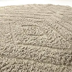 Okrągły dywan - Amberley Natural Cotton Shaggy (beżowy)