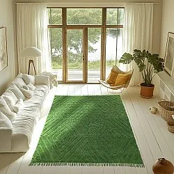 Dywany shaggy - Amberley Natural Cotton Shaggy (zielony)