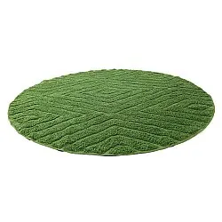 Okrągły dywan - Amberley Natural Cotton Shaggy (zielony)