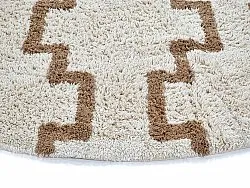 Okrągły dywan - Arlon Natural Cotton Shaggy (beżowy)