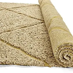 Dywany shaggy - Bellevue Natural Cotton Shaggy (beż/brąz)