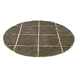 Okrągły dywan - Bellevue Natural Cotton Shaggy (brązowy/żółty)