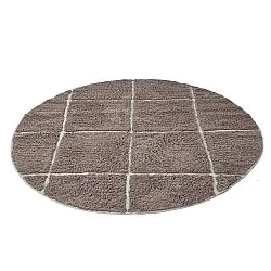 Okrągły dywan - Bellevue Natural Cotton Shaggy (ciemnoszary/zielony)