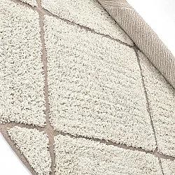 Okrągły dywan - Bellevue Natural Cotton Shaggy (złamana biel/beż)