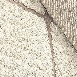 Okrągły dywan - Bellevue Natural Cotton Shaggy (złamana biel/beż)