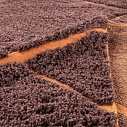 Dywany shaggy - Bellevue Natural Cotton Shaggy (czerwony/pomarańczowy)