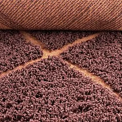 Dywany shaggy - Bellevue Natural Cotton Shaggy (czerwony/pomarańczowy)