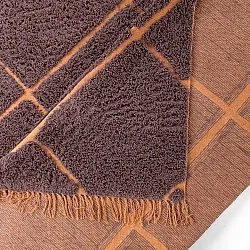 Dywany shaggy - Bellevue Natural Cotton Shaggy (czerwony/pomarańczowy)