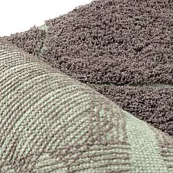 Dywany shaggy - Bellevue Natural Cotton Shaggy (ciemnoszary/zielony)