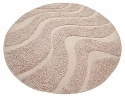 Okrągły dywan - Bonnie Natural Cotton Shaggy (beżowy)