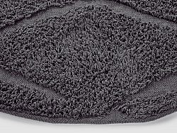 Okrągły dywan - Brynn Natural Cotton Shaggy (czarny)