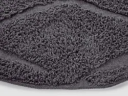 Okrągły dywan - Brynn Natural Cotton Shaggy (czarny)