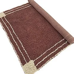 Dywany shaggy - Cataya Natural Cotton Shaggy (brązowy/beżowy)