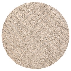 Okrągły dywan - Conara Natural Cotton Shaggy (beżowy)