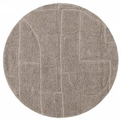 Okrągły dywan - Cremona Natural Cotton Shaggy (kolor ciemnoszary)