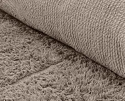 Okrągły dywan - Cremona Natural Cotton Shaggy (kolor ciemnoszary)