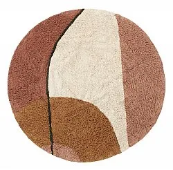 Okrągły dywan - Donostia Natural Cotton Shaggy (multi)