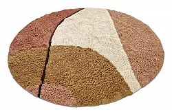 Okrągły dywan - Donostia Natural Cotton Shaggy (multi)