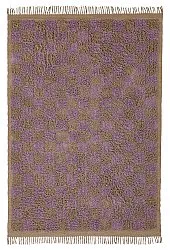 Dywany shaggy - Elsey Natural Cotton Shaggy (brązowy/fioletowy)