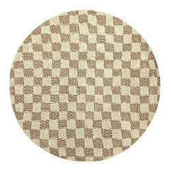 Okrągły dywan - Elsey Natural Cotton Shaggy (krem/piasek)