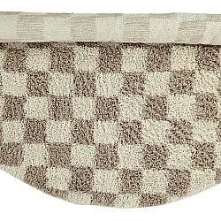 Okrągły dywan - Elsey Natural Cotton Shaggy (krem/piasek)