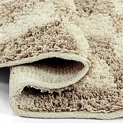 Okrągły dywan - Elsey Natural Cotton Shaggy (krem/piasek)