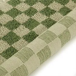 Dywany shaggy - Elsey Natural Cotton Shaggy (zielony/beżowy)