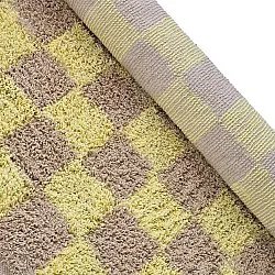 Dywany shaggy - Elsey Natural Cotton Shaggy (żółty/beżowy)