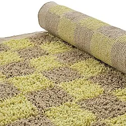 Dywany shaggy - Elsey Natural Cotton Shaggy (żółty/beżowy)