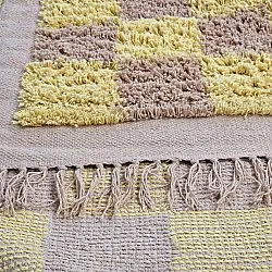 Dywany shaggy - Elsey Natural Cotton Shaggy (żółty/beżowy)