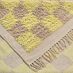 Dywany shaggy - Elsey Natural Cotton Shaggy (żółty/beżowy)
