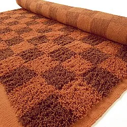 Dywany shaggy - Elsey Natural Cotton Shaggy (pomarańczowy/czerwony)