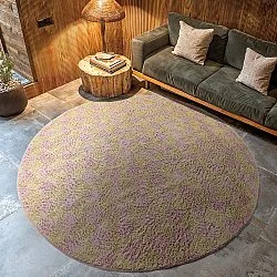 Okrągły dywan - Elsey Natural Cotton Shaggy (różowy/pomarańczowy)