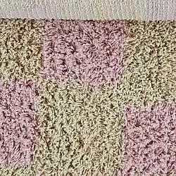 Okrągły dywan - Elsey Natural Cotton Shaggy (różowy/pomarańczowy)