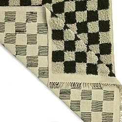 Dywany shaggy - Elsey Natural Cotton Shaggy (czarny/beżowy)