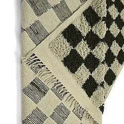 Dywany shaggy - Elsey Natural Cotton Shaggy (czarny/beżowy)