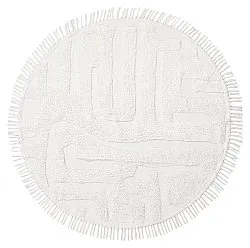 Okrągły dywan - Fallon Natural Cotton Shaggy (offwhite)