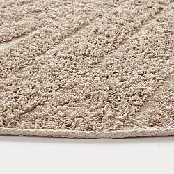 Okrągły dywan - Farley Natural Cotton Shaggy (beżowy)
