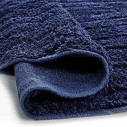 Okrągły dywan - Farley Natural Cotton Shaggy (niebieski)