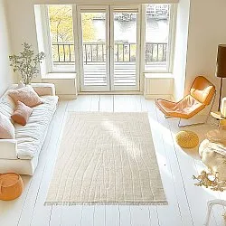 Dywany shaggy - Farley Natural Cotton Shaggy (białawy)
