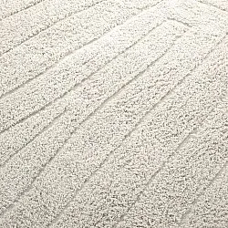 Okrągły dywan - Farley Natural Cotton Shaggy (białawy)