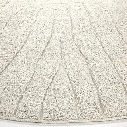 Okrągły dywan - Farley Natural Cotton Shaggy (białawy)