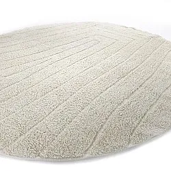 Okrągły dywan - Farley Natural Cotton Shaggy (białawy)