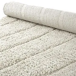 Okrągły dywan - Farley Natural Cotton Shaggy (białawy)