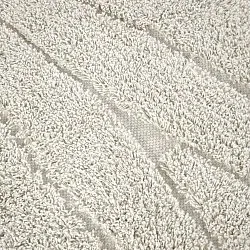 Okrągły dywan - Farley Natural Cotton Shaggy (białawy)