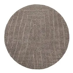Okrągły dywan - Farley Natural Cotton Shaggy (kolor ciemnoszary)