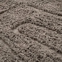 Okrągły dywan - Farley Natural Cotton Shaggy (kolor ciemnoszary)